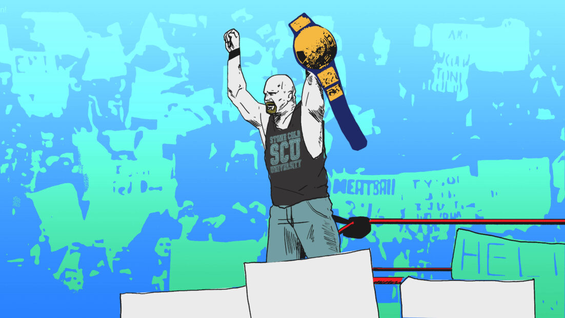 Stone Cold Steve Austin Wins the WWF Championship